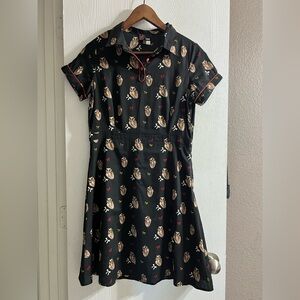 Modcloth "Owl in Good Time" Dress by Yumi Size 6-8